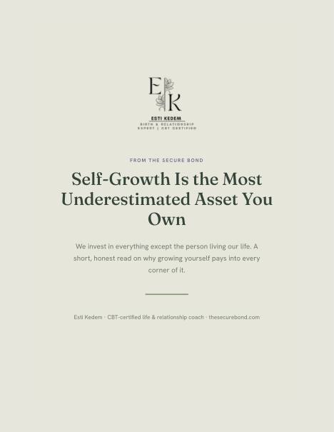 Self-Growth: The Underestimated Asset