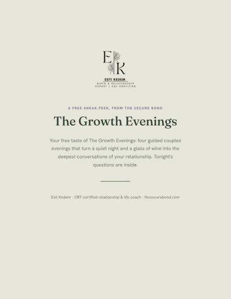 The Growth Evenings — Free Sneak Peek